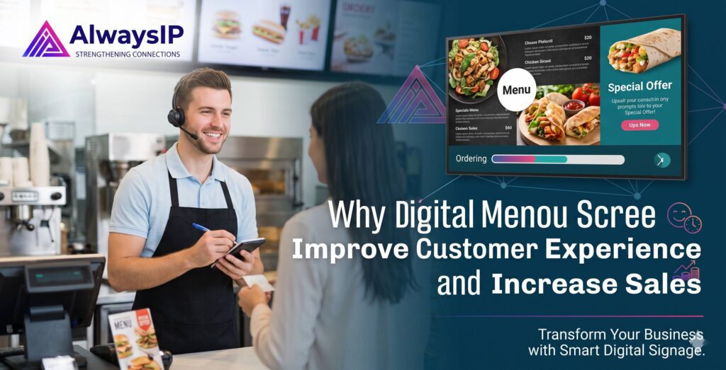 Digital Menu Screens Improve Customer Experience