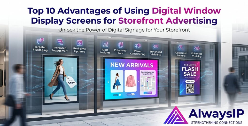 Digital Window Display Screens