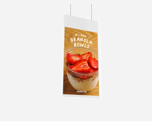 Vibrant Hanging Double-Sided Window Displays